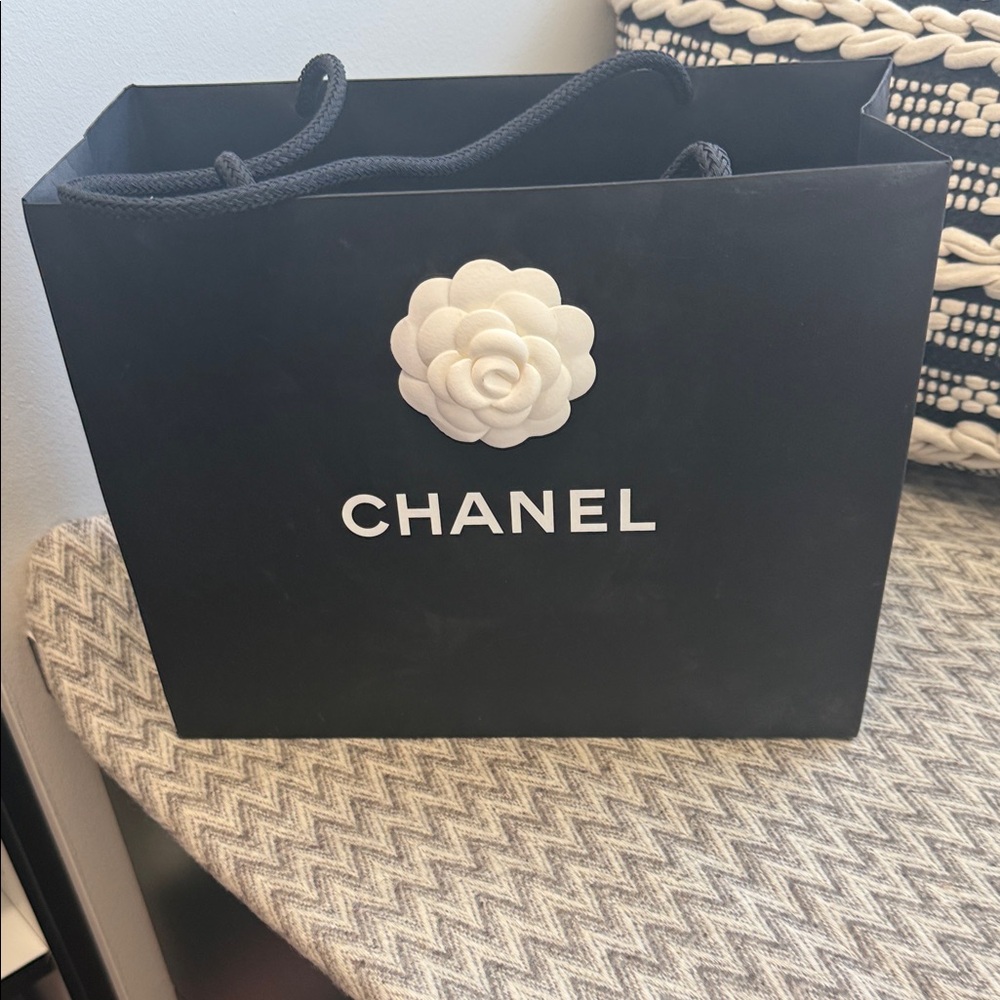 Chanel Black and White Gift Bag